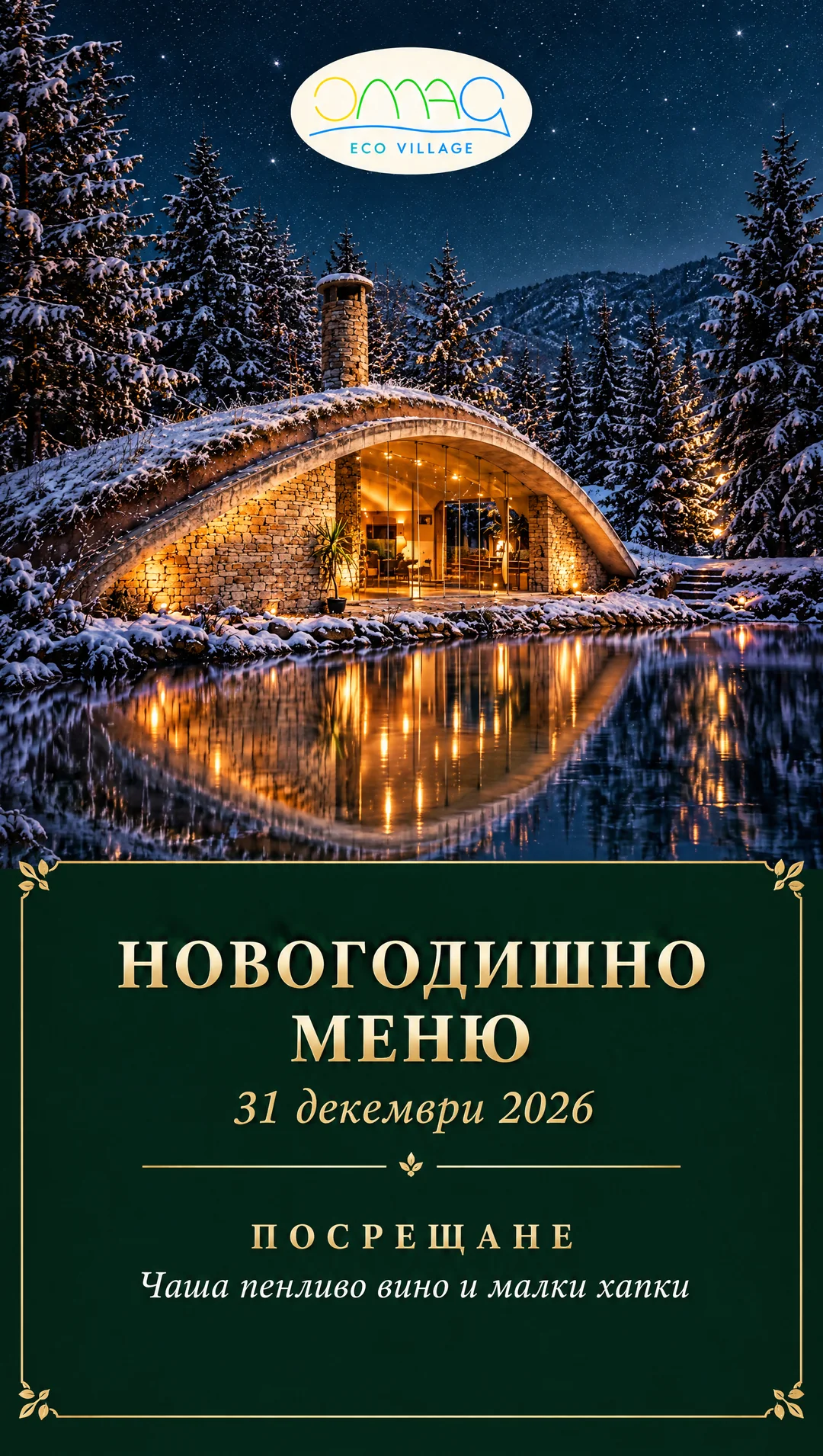 Новогодишно меню на Омая, 31 декември 2026